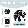 20Pcs Food Grade Eco-Friendly Silicone Beads SIL-TADJ0001-04A-3