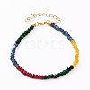 Dyed Natural Malaysia Jade Beads Jewelry Sets SJEW-JS01162-5