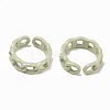 Spray Painted Alloy Cuff Rings RJEW-T011-29E-RS-2