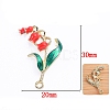 Alloy Enamel Peadants ENAM-WH0058-018A-05-1