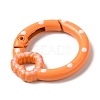 Spray Painted Alloy Spring Gate Ring X1-PALLOY-P292-04-3