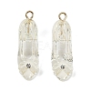 Transparent Resin Rhinestone Pendants RESI-Q021-01C-1