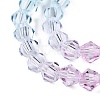 Gradient Color Baking Paint Glass Bead Strands LS-DGLA-A039-T4mm-A05-3