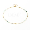 Faceted Glass Beaded Necklaces NJEW-JN03278-04-1