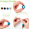 4 Colors Wood Large Hole Beads WOOD-FG0001-52-4
