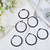 3 Pairs Spray Painted Alloy Hoop Earrings EJEW-SP0001-21A-4