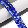Handmade Lampwork Chevron Beads Strands LAMP-K041-01B-27-2