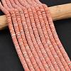 Dyed Synthetic Imperial Jasper Beads Strands G-A272-C06-03-1