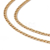 201 Surgical Stainless Steel Curb Chain Necklace for Women Men NJEW-P268-A38-2X5-2