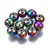 Rack Plating Rainbow Color 304 Stainless Steel Beads STAS-S119-081D-01-1