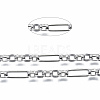 304 Stainless Steel Figaro Chains CHS-S008-004P-4
