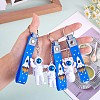3Pcs Astronaut Keychain Cute Space Keychain for Backpack Wallet Car Keychain Decoration Children's Space Party Favors JX317B-4