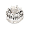 Brass Micro Pave Cubic Zirconia Beads KK-D408-11S-01A-2