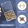  48Pcs 12 Styles Rack Plating Alloy Enamel Connector Charms FIND-TA0002-85-13