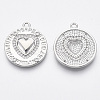 Brass Micro Pave Cubic Zirconia Pendants KK-R130-004-NF-2