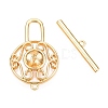 Brass Toggle Clasps KK-N254-141G-2