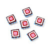 Baking Paint Glass Enamel Beads LAMP-S079-14F-1