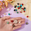 40Pcs 5 Colors 1-Hole Plastic Buttons FIND-TA0008-23-7