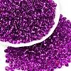 6/0 Baking Paint Transparent Fringe Glass Seed Beads X1-SEED-N006-06H-1