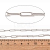 Non-Tarnish 3.28 Feet 304 Stainless Steel Paperclip Chains X-CHS-L022-02P-2