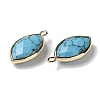 Synthetic Turquoise Pendants G-B009-01G-Y-2