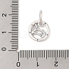 Luminous 925 Sterling Silver Rhinestone Constellation Charms STER-H114-01AS-08-3