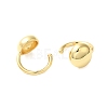 Round Brass Cuff Earrings EJEW-A113-02G-2