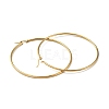 PVD Vacuum Plating 201 Stainless Steel Big Hoop Earrings for Women EJEW-G260-02F-G-2