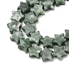 Natural Green Spot Jasper Beads Strands G-H087-C01-01-4