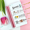 4 Sets Acrylic Bookmark Pendants for Teachers' Day DIY-GL0004-27A-6
