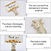 Resin Name Card Clip AJEW-CA0001-97-6