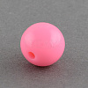 Solid Chunky Bubblegum Acrylic Ball Beads SACR-R835-8mm-01-2