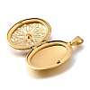 316 Stainless Steel Locket Pendants STAS-C123-01A-G-2