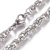 304 Stainless Steel Chain Bracelets BJEW-I274-06S-2