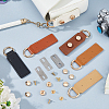 6 Bags 6 Styles Alloy D Ring Clasps with PU Leather Tab FIND-FH0017-23-5