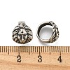 316 Surgical Stainless Steel Large Hole Beads Hand Polished STAS-Q326-05AS-04-3