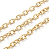 Ion Plating(IP) 304 Stainless Steel Textured Cable Chains CHS-O010-04G-1