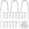 100Pcs 316 Surgical Stainless Steel Earring Hooks STAS-SC0006-30-1