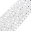 Electroplate Transparent Glass Beads Strands EGLA-A035-T8mm-A19-1