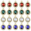 10Pcs Alloy Rhinestone Pendants ALRI-YW0001-25A-2