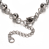 Rosary Bead Bracelets with Cross BJEW-E282-03P-3