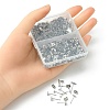 200Pcs 5 Sizes 304 Stainless Steel Stud Earring Findings STAS-YW0001-74P-4