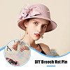 30Pcs Brass Brooch Findings KK-CA0003-77-6