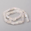 Electroplated Natural Quartz Crystal Beads Strands G-D0009-01B-08-2