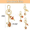 Hedgehog Alloy Enamel Keychain KEYC-YW00070-01-3