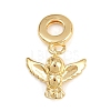 Brass European Dangle Charms KK-N271-33G-1