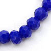 Opaque Solid Glass Bead Strands X-GLAA-R166-6mm-02L-2
