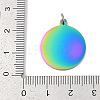 Ion Plating(IP) 304 Stainless Steel Pendants STAS-I311-33H-RC-3