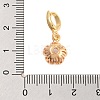 Brass with Cubic Zirconia Charms KK-G496-03G-3