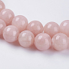 Natural Yellow Jade Beads Strands G-G598-8mm-YXS-02-3